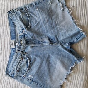 AGOLDE Parker Long Denim Shorts